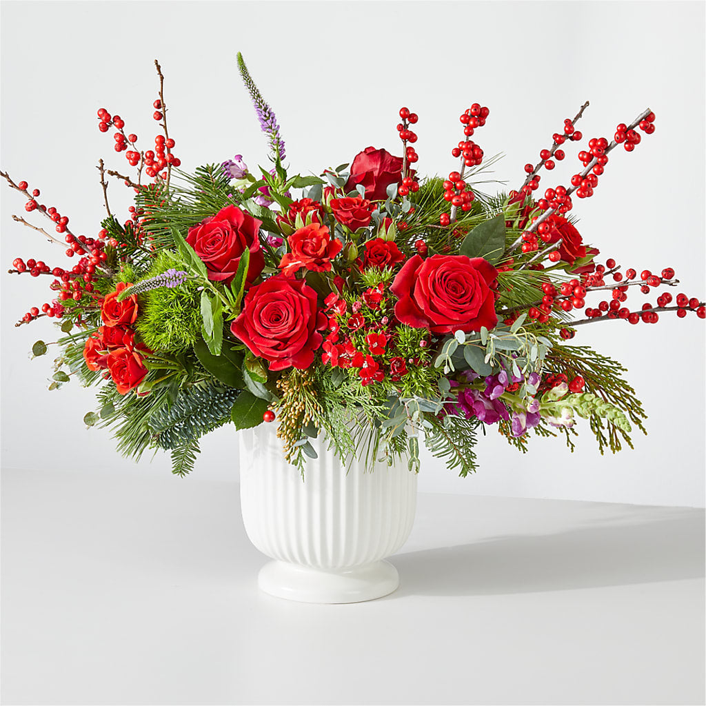 Big Red Bow Bouquet – BAYSORE'S FLOWER SHOP LLC, Mason OH
