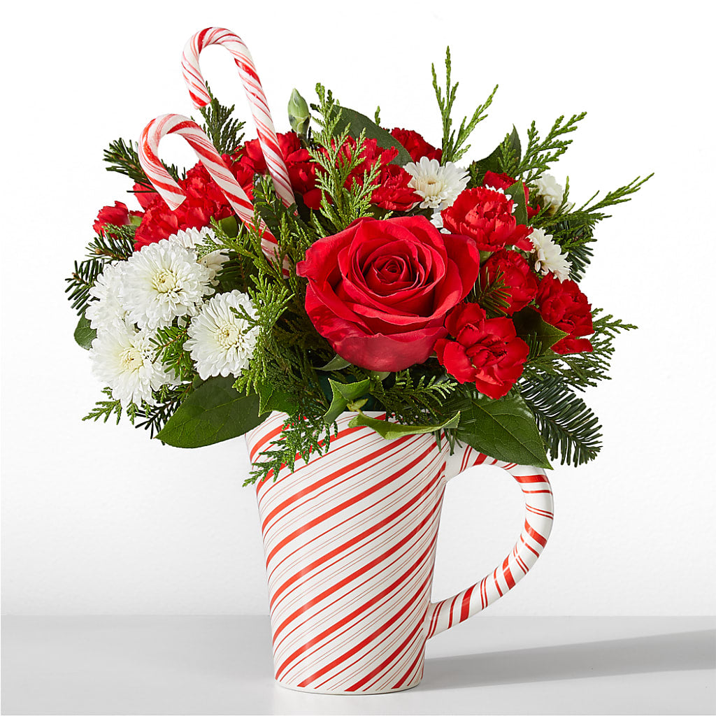 Peppermint Swirl Mug – BAYSORE'S FLOWER SHOP LLC, Mason OH