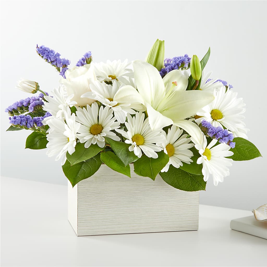 Beyond Blue Box Bouquet – BAYSORE'S FLOWER SHOP LLC, Mason OH