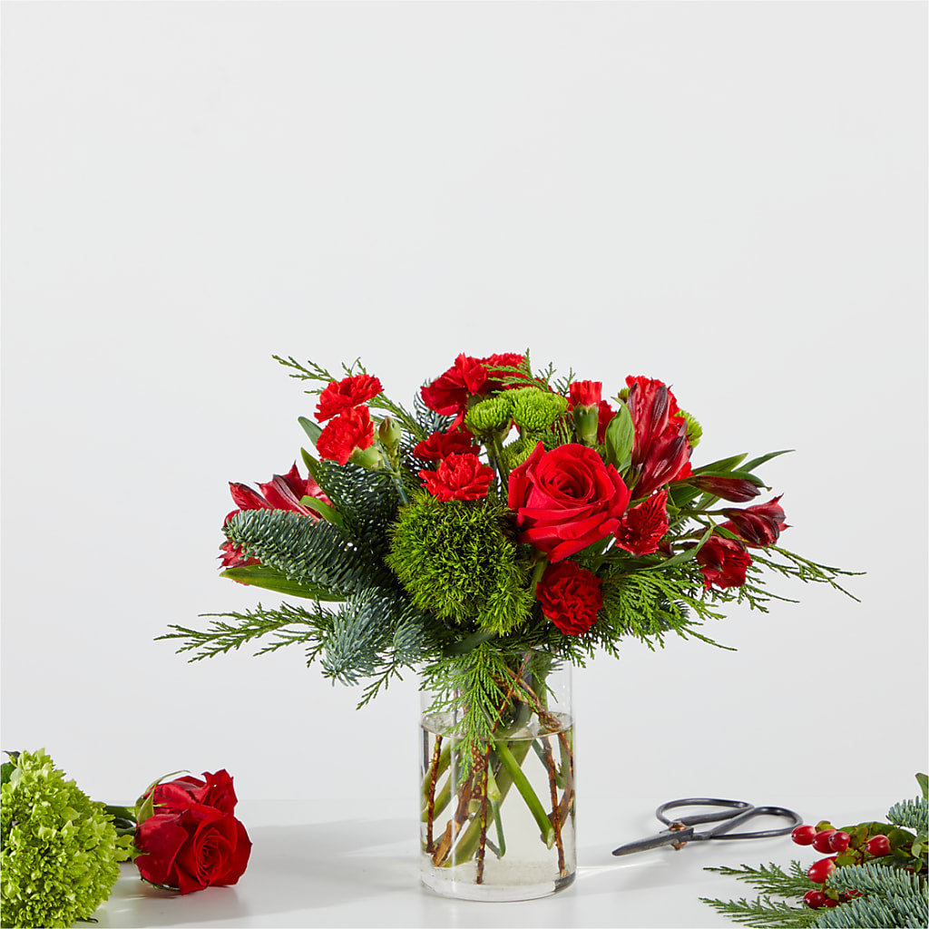 Merry Moment Bouquet – A Florist Original – BAYSORE'S FLOWER SHOP LLC, Mason OH