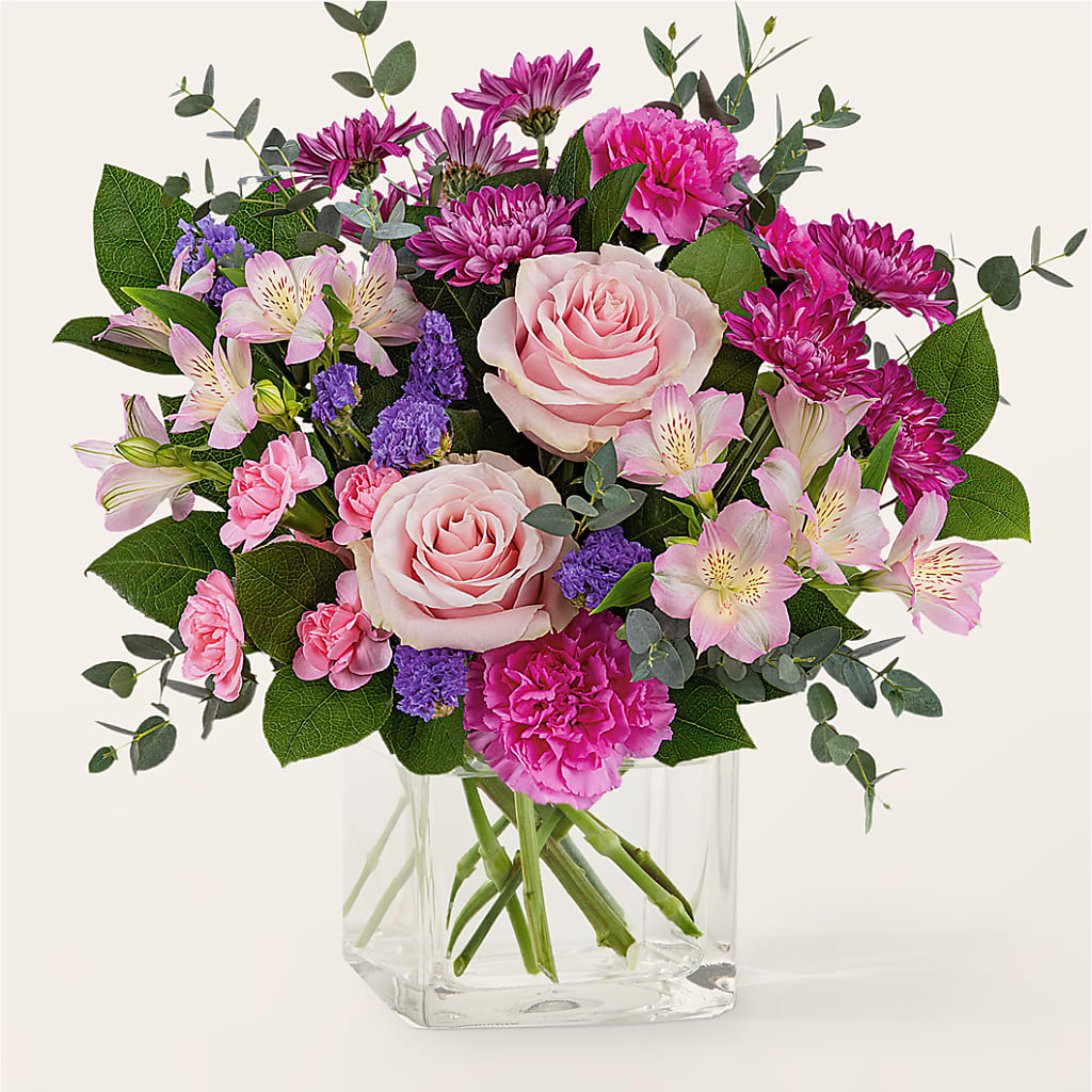 Rosy Radiance Bouquet – BAYSORE'S FLOWER SHOP LLC, Mason OH