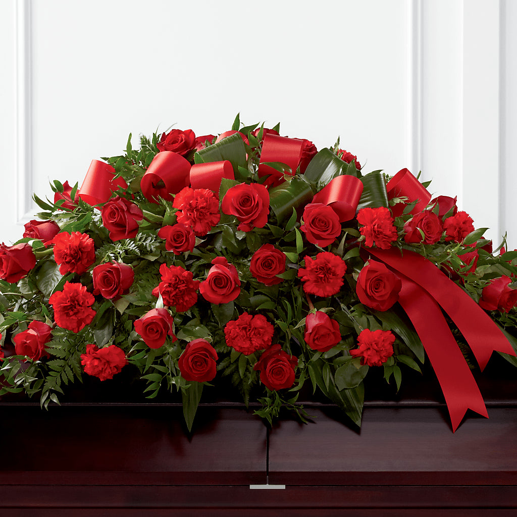 Tribute of Life Casket Spray – BAYSORE'S FLOWER SHOP LLC, Mason OH