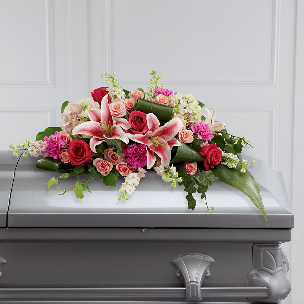 Splendid Grace Casket Spray – BAYSORE'S FLOWER SHOP LLC, Mason OH