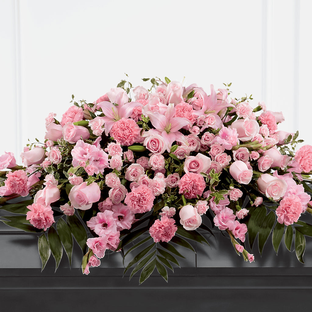 Garden of Comfort Casket Spray (Standard) – BAYSORE'S FLOWER SHOP LLC, Mason OH