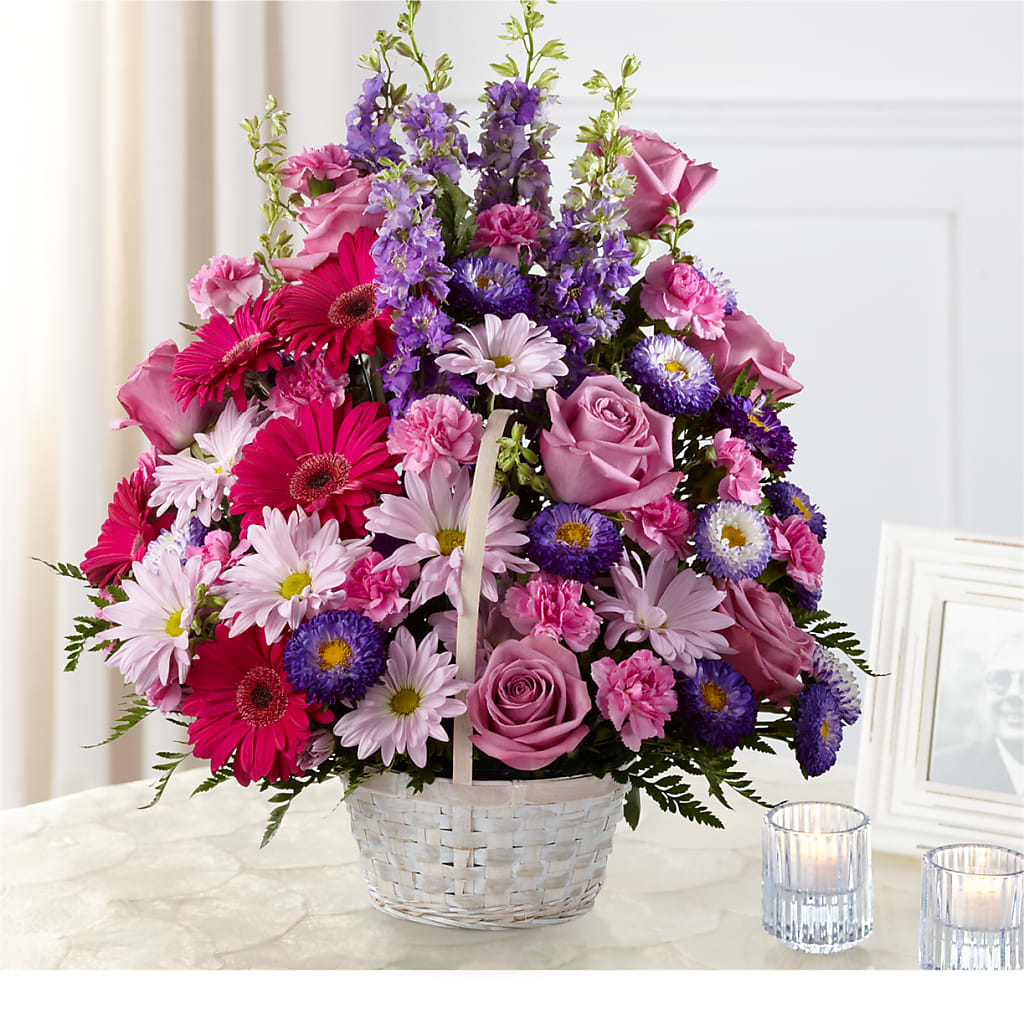Pastel Peace Basket – BAYSORE'S FLOWER SHOP LLC, Mason OH