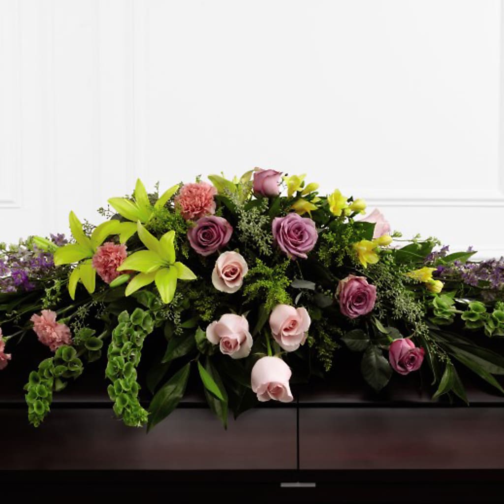 Forever Beloved Casket Spray – BAYSORE'S FLOWER SHOP LLC, Mason OH