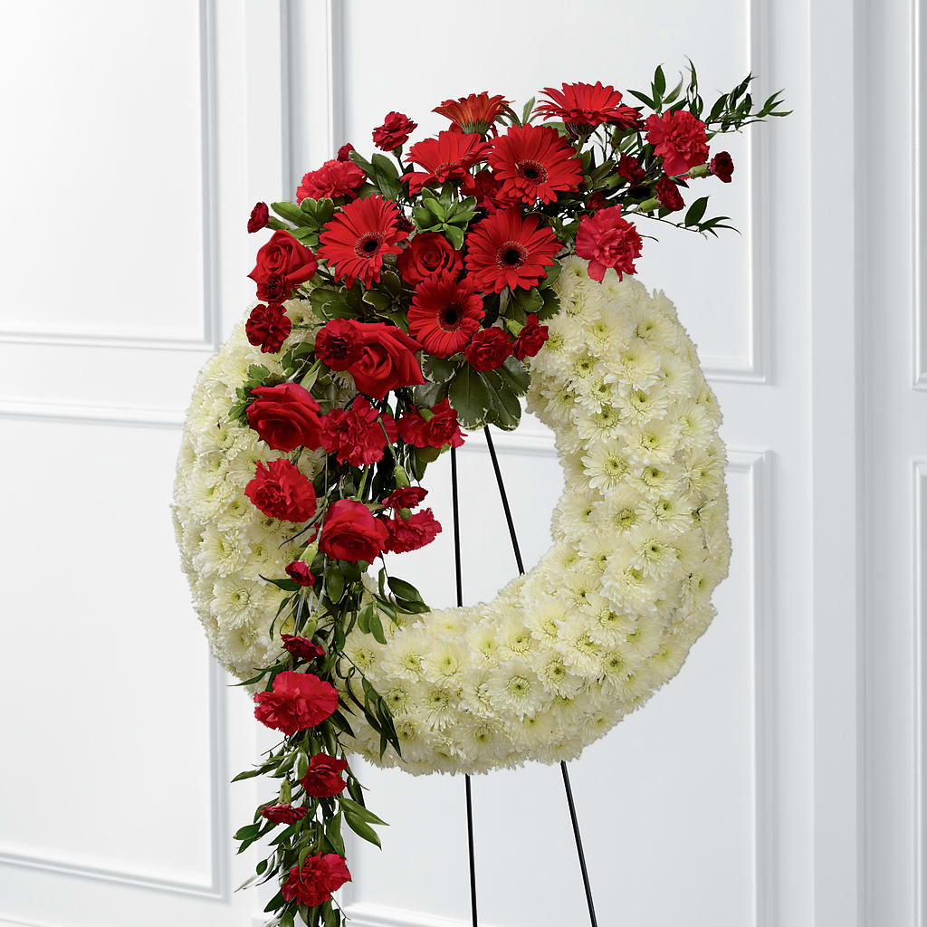 Graceful Tribute Wreath – BAYSORE'S FLOWER SHOP LLC, Mason OH