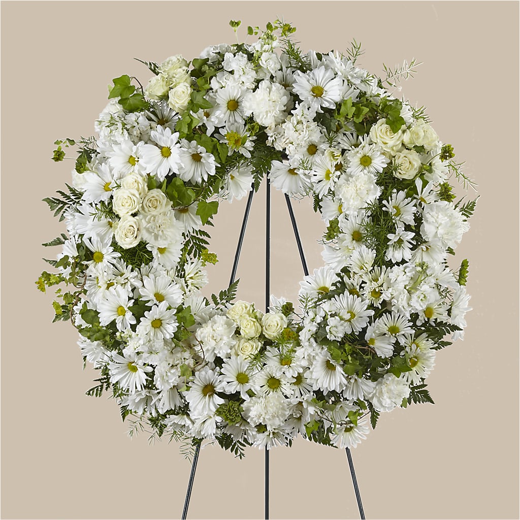 Faithful Wishes Wreath – BAYSORE'S FLOWER SHOP LLC, Mason OH