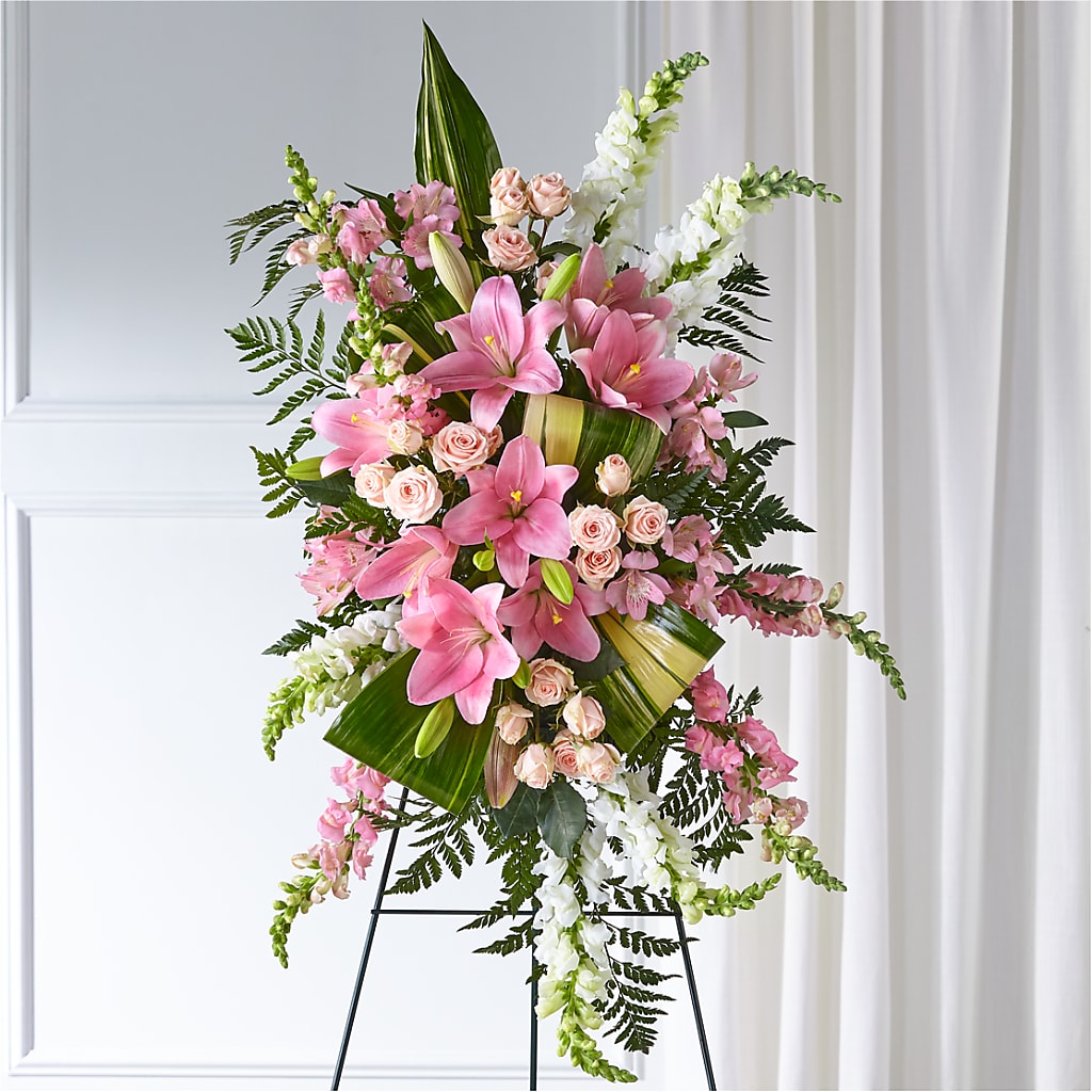 Elegant Embrace Standing Spray – BAYSORE'S FLOWER SHOP LLC, Mason OH