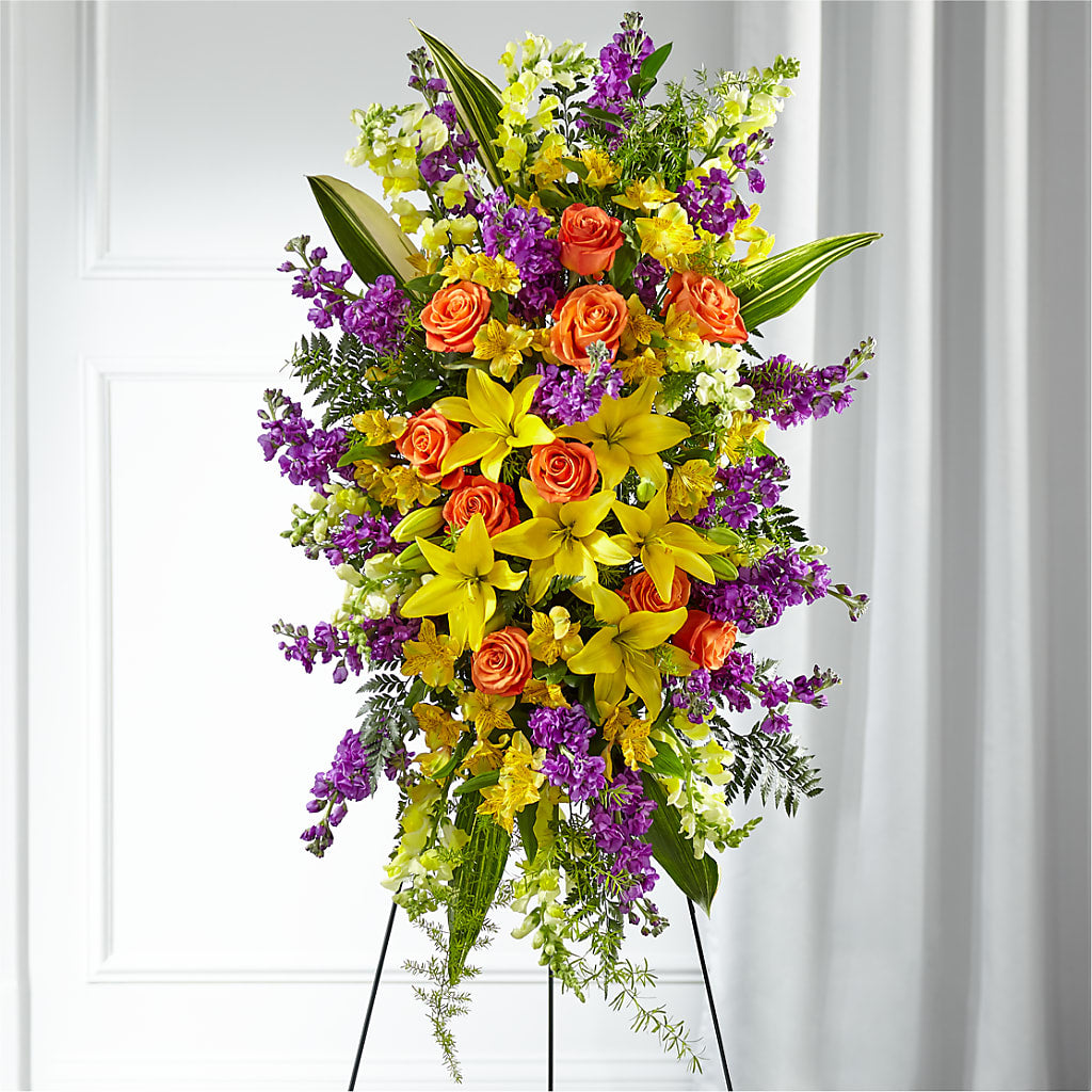 Thoughtful Prayers Standing Spray – BAYSORE'S FLOWER SHOP LLC, Mason OH