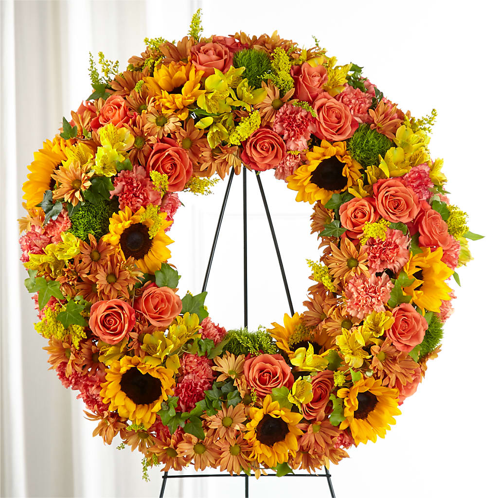 Autumnal Memories Wreath (Standard) – BAYSORE'S FLOWER SHOP LLC, Mason OH