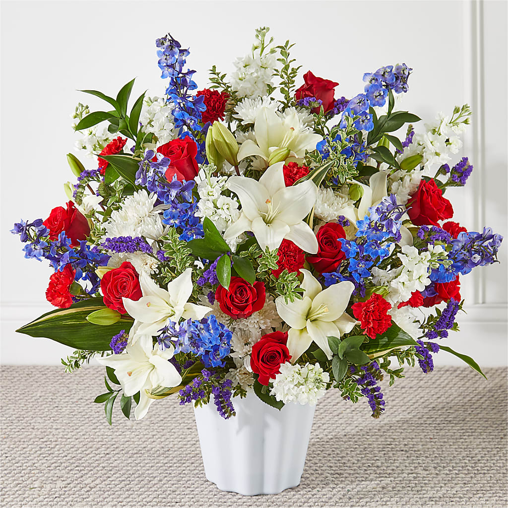 Consoled Floor Basket – BAYSORE'S FLOWER SHOP LLC, Mason OH