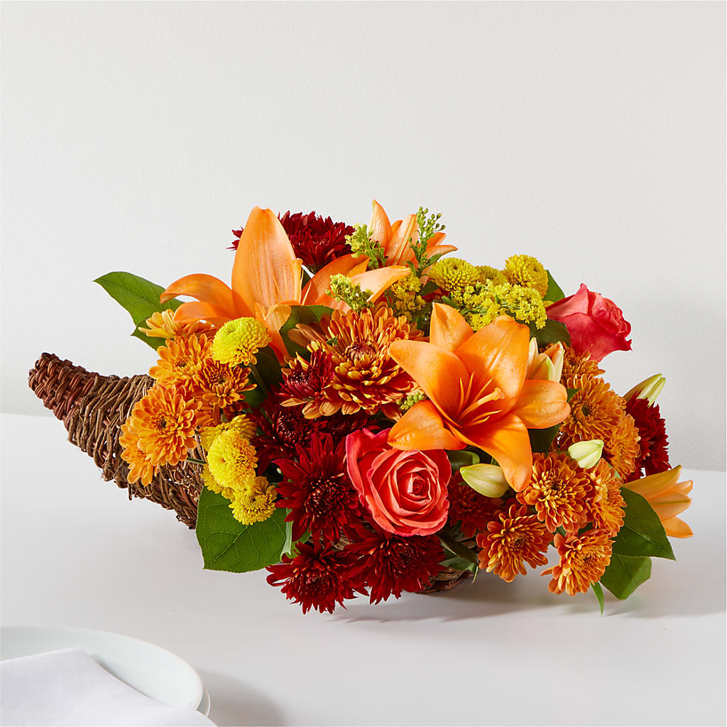 Bouquet of Blessings Cornucopia – BAYSORE'S FLOWER SHOP LLC, Mason OH