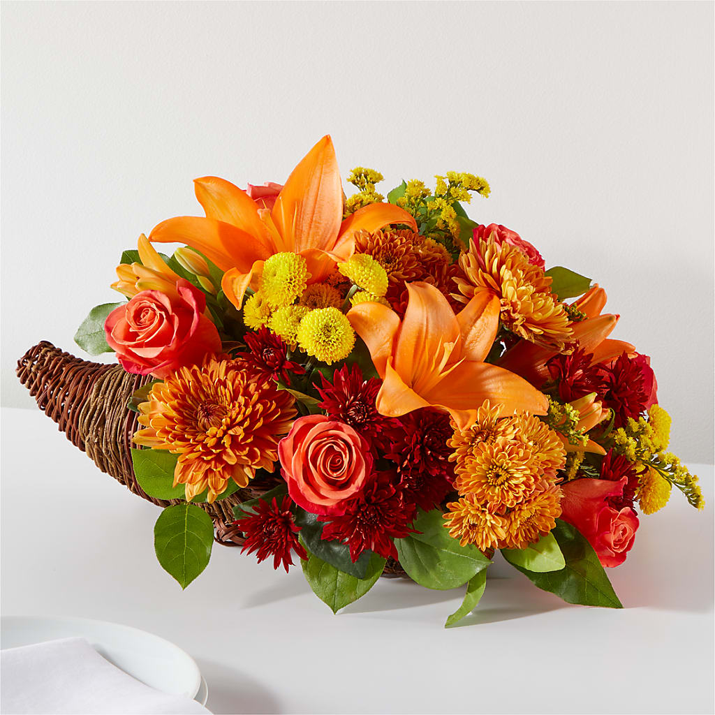 Bouquet of Blessings Cornucopia – BAYSORE'S FLOWER SHOP LLC, Mason OH