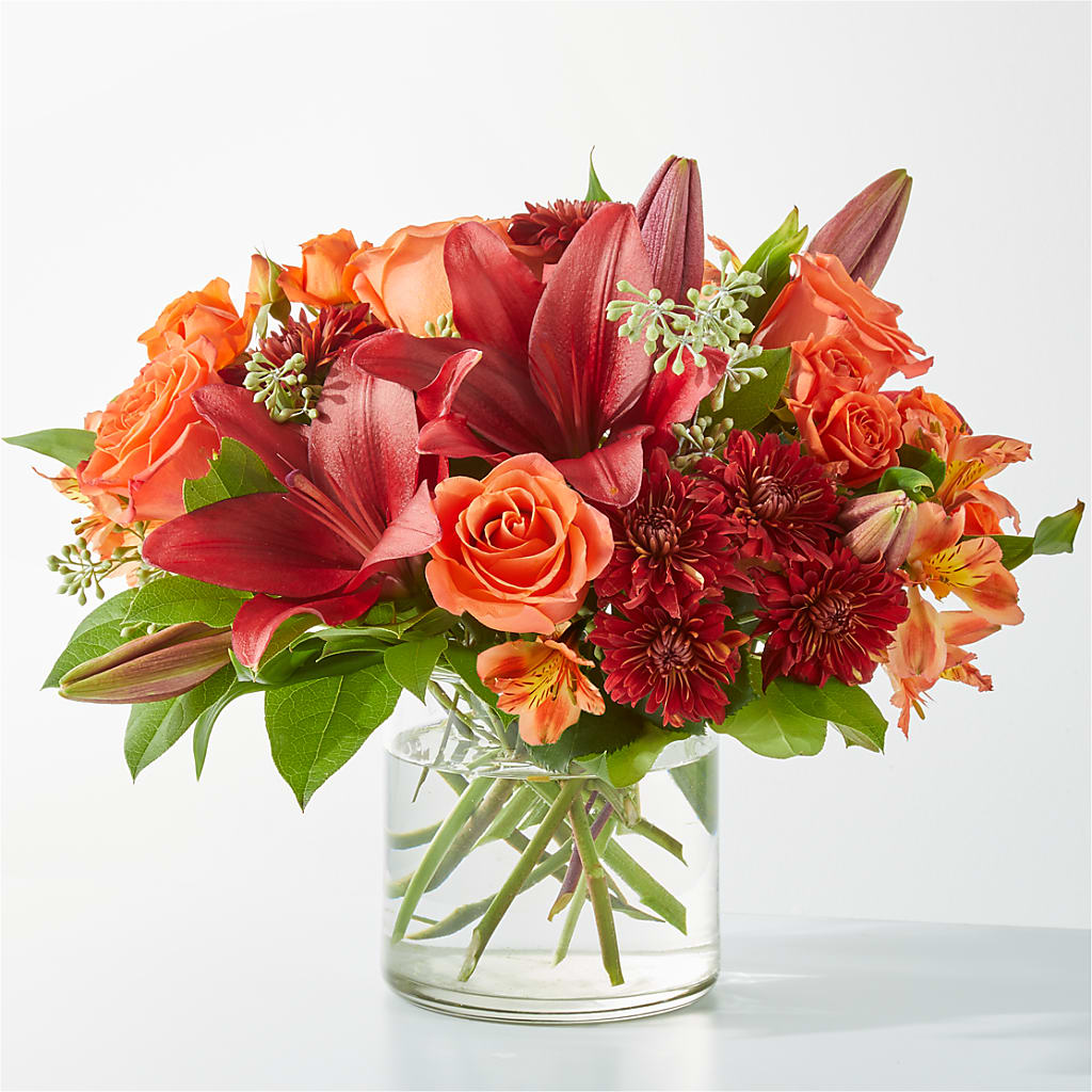 Crimson Leaves Bouquet – BAYSORE'S FLOWER SHOP LLC, Mason OH
