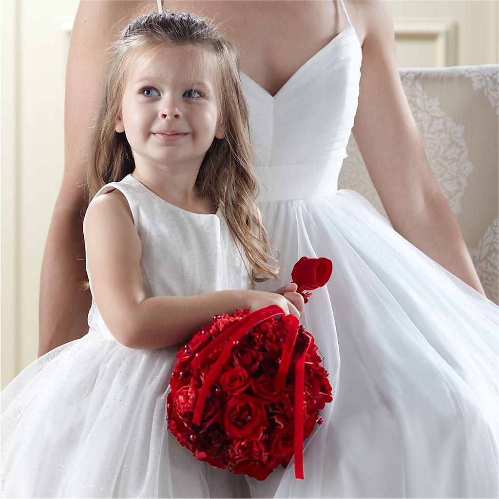 Pure at Heart Flower Girl Arrangement – BAYSORE'S FLOWER SHOP LLC, Mason OH