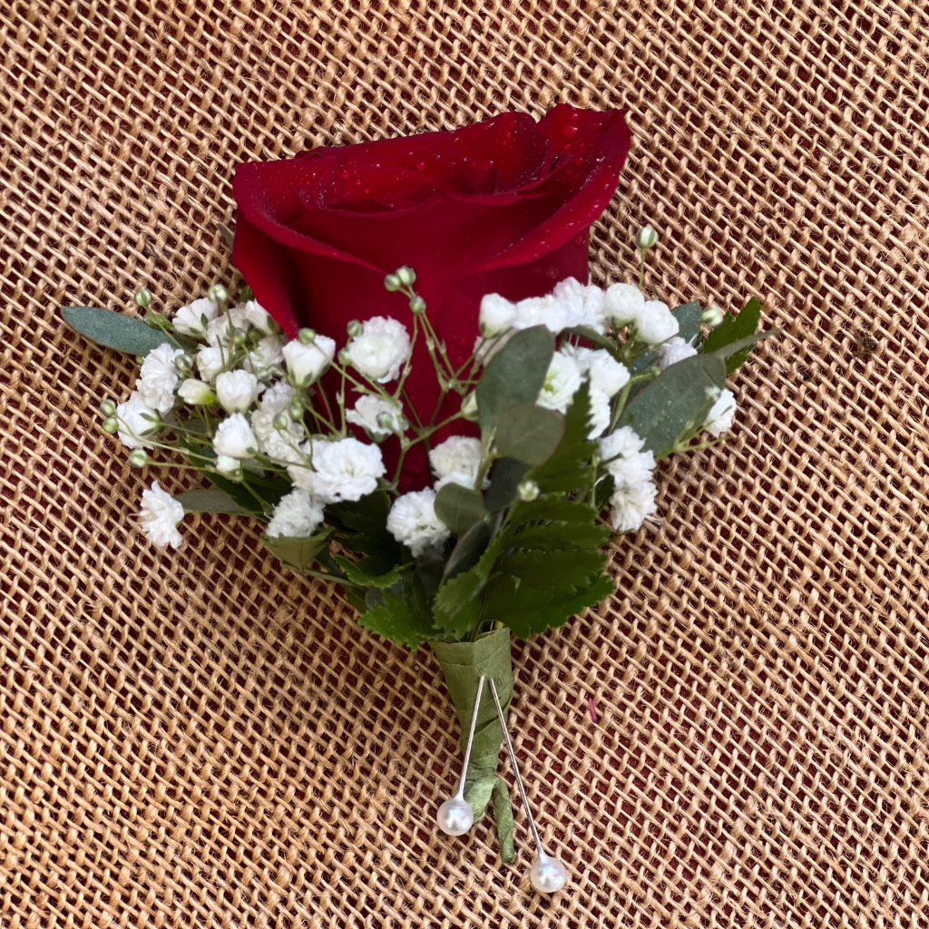 Single Rose Boutonniere