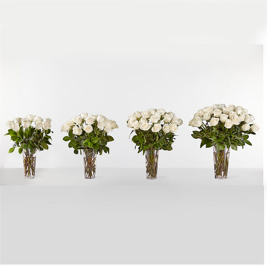 Long Stem White Rose Bouquet – BAYSORE'S FLOWER SHOP LLC, Mason OH