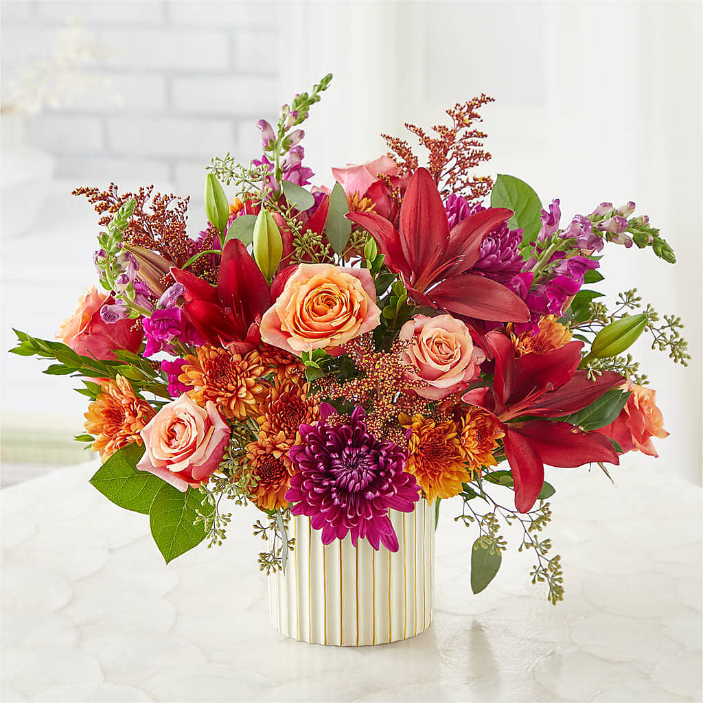 Burgundy Landscape Bouquet – BAYSORE'S FLOWER SHOP LLC, Mason OH