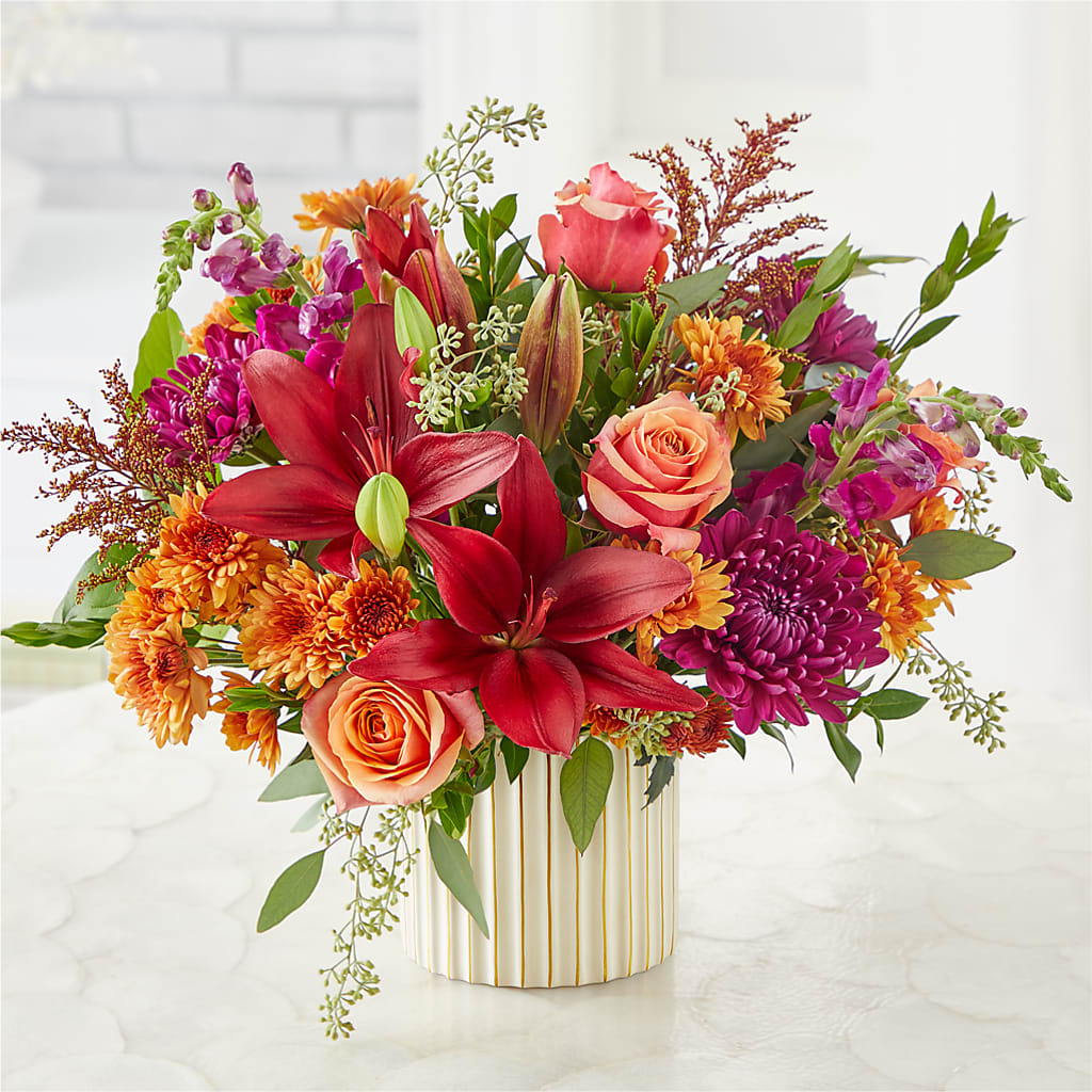 Burgundy Landscape Bouquet – BAYSORE'S FLOWER SHOP LLC, Mason OH