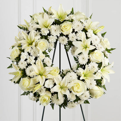 Treasured Tribute Wreath – BAYSORE'S FLOWER SHOP LLC, Mason OH