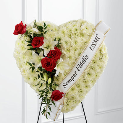 Heartfelt Hero Standing Heart – BAYSORE'S FLOWER SHOP LLC, Mason OH