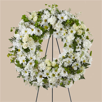 Faithful Wishes Wreath – BAYSORE'S FLOWER SHOP LLC, Mason OH