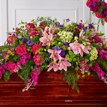 Radiant Tribute Casket Spray – BAYSORE'S FLOWER SHOP LLC, Mason OH