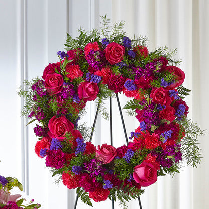 Calming Colors Wreath – BAYSORE'S FLOWER SHOP LLC, Mason OH