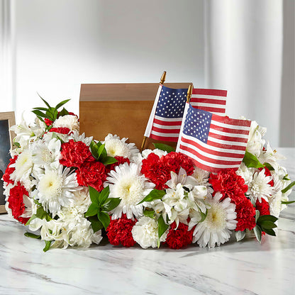 Spirit of Patriotism Cremation Adornment – BAYSORE'S FLOWER SHOP LLC, Mason OH