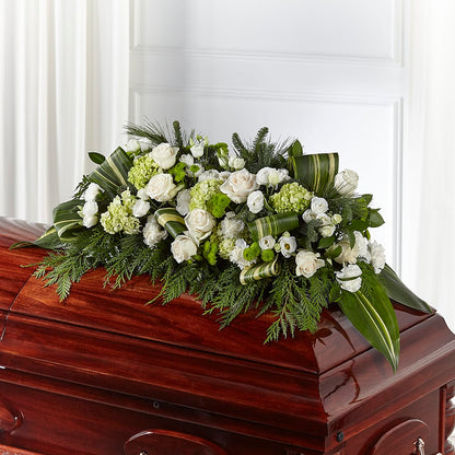 Hopeful Gesture Casket Spray – BAYSORE'S FLOWER SHOP LLC, Mason OH
