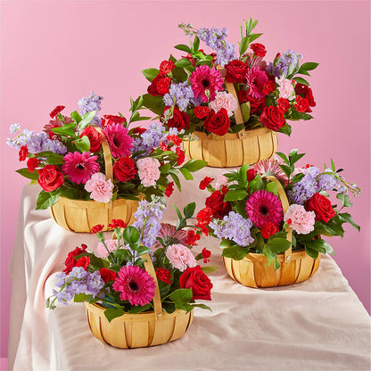 Pink Picnic Basket – BAYSORE'S FLOWER SHOP LLC, Mason OH