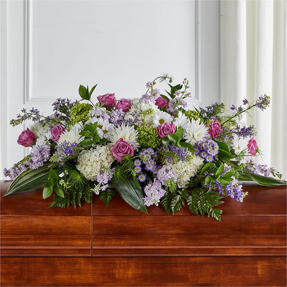 Meadows of Serenity Casket Spray – BAYSORE'S FLOWER SHOP LLC, Mason OH