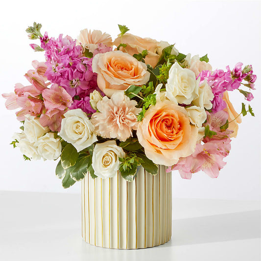Paradise Bouquet with Ivory Vase – BAYSORE'S FLOWER SHOP LLC, Mason OH